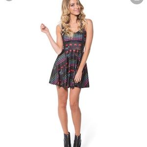 BlackMilk Space Invaders Scoop Skater Dress